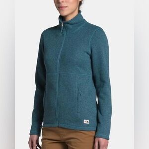 The North Face Womens Polar Teal Full Zip Jackets Size SP EUC